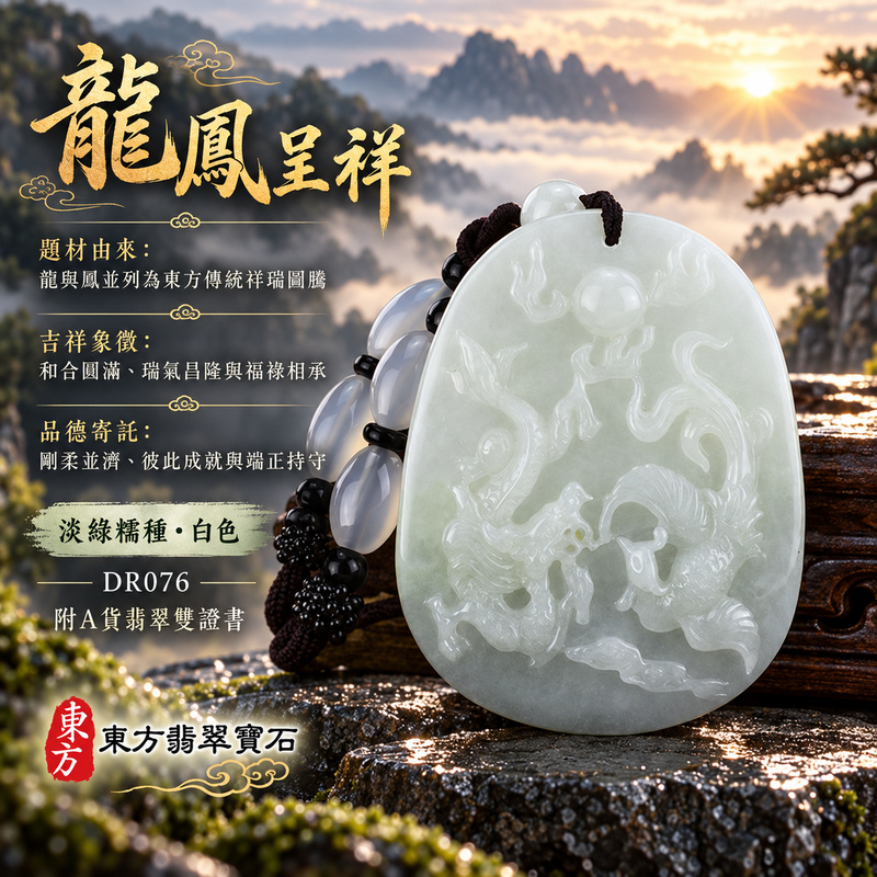 已售出可訂做|翡翠龍鳳項鍊玉珮|龍鳳呈祥・和合圓滿・富貴吉祥・前程光明・平安順遂・瑞氣相隨|天然A貨翡翠・緬甸玉・淡綠・白色・糯種|龍鳳呈祥|龍鳳玉珮・龍鳳玉墜・龍鳳吊墜・翡翠龍鳳牌・龍鳳項鍊・緬甸玉項鍊・A貨翡翠項鍊|DR076|男女翡翠項鍊・送禮收藏|客製化訂做翡翠龍鳳玉珮、翡翠龍鳳玉墜、翡翠龍鳳吊墜、翡翠龍鳳項鍊|附A貨翡翠雙證書・東方翡翠寶石 已售出可訂做|翡翠龍鳳項鍊玉珮|龍鳳呈祥・和合圓滿・富貴吉祥・前程光明・平安順遂・瑞氣相隨|天然A貨翡翠・緬甸玉・淡綠・白色・糯種|龍鳳呈祥|龍鳳玉珮・龍鳳玉墜・龍鳳吊墜・翡翠龍鳳牌・龍鳳項鍊・緬甸玉項鍊・A貨翡翠項鍊|DR076|男女翡翠項鍊・送禮收藏|客製化訂做翡翠龍鳳玉珮、翡翠龍鳳玉墜、翡翠龍鳳吊墜、翡翠龍鳳項鍊|附A貨翡翠雙證書・東方翡翠寶石