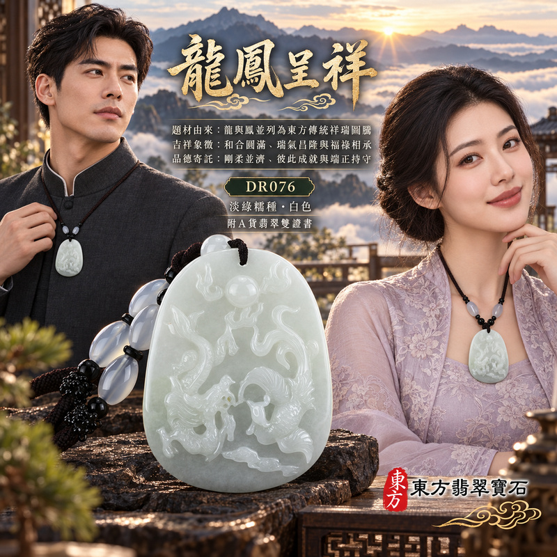已售出可訂做|翡翠龍鳳項鍊玉珮|龍鳳呈祥・和合圓滿・富貴吉祥・前程光明・平安順遂・瑞氣相隨|天然A貨翡翠・緬甸玉・淡綠・白色・糯種|龍鳳呈祥|龍鳳玉珮・龍鳳玉墜・龍鳳吊墜・翡翠龍鳳牌・龍鳳項鍊・緬甸玉項鍊・A貨翡翠項鍊|DR076|男女翡翠項鍊・送禮收藏|客製化訂做翡翠龍鳳玉珮、翡翠龍鳳玉墜、翡翠龍鳳吊墜、翡翠龍鳳項鍊|附A貨翡翠雙證書・東方翡翠寶石 已售出可訂做|翡翠龍鳳項鍊玉珮|龍鳳呈祥・和合圓滿・富貴吉祥・前程光明・平安順遂・瑞氣相隨|天然A貨翡翠・緬甸玉・淡綠・白色・糯種|龍鳳呈祥|龍鳳玉珮・龍鳳玉墜・龍鳳吊墜・翡翠龍鳳牌・龍鳳項鍊・緬甸玉項鍊・A貨翡翠項鍊|DR076|男女翡翠項鍊・送禮收藏|客製化訂做翡翠龍鳳玉珮、翡翠龍鳳玉墜、翡翠龍鳳吊墜、翡翠龍鳳項鍊|附A貨翡翠雙證書・東方翡翠寶石