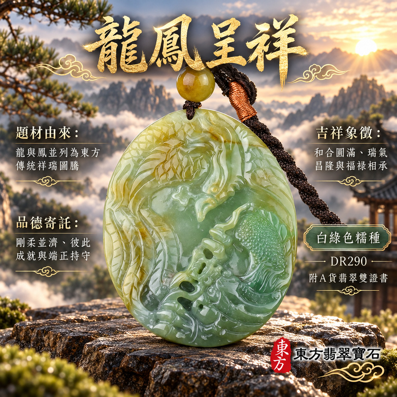 翡翠龍鳳項鍊玉珮|龍鳳呈祥・和合圓滿・富貴吉祥・前程光明・平安順遂|天然A貨翡翠・緬甸玉・白綠色・糯種|龍鳳呈祥|龍鳳玉珮・龍鳳玉墜・龍鳳吊墜・翡翠龍鳳牌・龍鳳項鍊・緬甸玉項鍊・A貨翡翠項鍊|DR290|男女翡翠項鍊・送禮收藏|客製化訂做翡翠龍鳳玉珮、翡翠龍鳳玉墜、翡翠龍鳳吊墜、翡翠龍鳳項鍊|附A貨翡翠雙證書・東方翡翠寶石 翡翠龍鳳項鍊玉珮|龍鳳呈祥・和合圓滿・富貴吉祥・前程光明・平安順遂|天然A貨翡翠・緬甸玉・白綠色・糯種|龍鳳呈祥|龍鳳玉珮・龍鳳玉墜・龍鳳吊墜・翡翠龍鳳牌・龍鳳項鍊・緬甸玉項鍊・A貨翡翠項鍊|DR290|男女翡翠項鍊・送禮收藏|客製化訂做翡翠龍鳳玉珮、翡翠龍鳳玉墜、翡翠龍鳳吊墜、翡翠龍鳳項鍊|附A貨翡翠雙證書・東方翡翠寶石