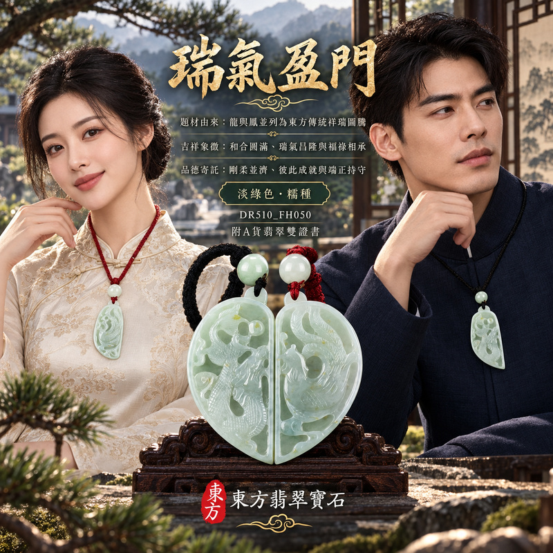 已售出可訂做|翡翠龍鳳項鍊玉珮|龍鳳呈祥・和合圓滿・富貴吉祥・前程光明・平安順遂|天然A貨翡翠・緬甸玉・淡綠色・糯種|龍鳳呈祥|龍鳳玉珮・龍鳳玉墜・龍鳳吊墜・翡翠龍鳳牌・龍鳳項鍊・緬甸玉項鍊・A貨翡翠項鍊|DR510、FH050|男女翡翠項鍊・送禮收藏|客製化訂做翡翠龍鳳玉珮、翡翠龍鳳玉墜、翡翠龍鳳吊墜、翡翠龍鳳項鍊|附A貨翡翠雙證書・東方翡翠寶石 已售出可訂做|翡翠龍鳳項鍊玉珮|龍鳳呈祥・和合圓滿・富貴吉祥・前程光明・平安順遂|天然A貨翡翠・緬甸玉・淡綠色・糯種|龍鳳呈祥|龍鳳玉珮・龍鳳玉墜・龍鳳吊墜・翡翠龍鳳牌・龍鳳項鍊・緬甸玉項鍊・A貨翡翠項鍊|DR510、FH050|男女翡翠項鍊・送禮收藏|客製化訂做翡翠龍鳳玉珮、翡翠龍鳳玉墜、翡翠龍鳳吊墜、翡翠龍鳳項鍊|附A貨翡翠雙證書・東方翡翠寶石
