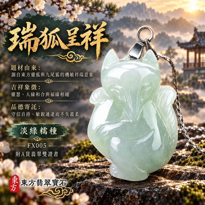 已售出可訂做|翡翠狐狸項鍊玉珮|靈巧敏銳・智慧圓融・和合順遂・福運相隨・平安吉祥・福壽安康|天然A貨翡翠・緬甸玉・淡綠・糯種|狐狸抱桃|狐狸玉珮・狐狸玉墜・狐狸吊墜・翡翠狐狸牌・狐狸項鍊・緬甸玉項鍊・A貨翡翠項鍊|FX005|男女翡翠項鍊・送禮收藏|客製化訂做翡翠狐狸玉珮、翡翠狐狸玉墜、翡翠狐狸吊墜、翡翠狐狸項鍊|附A貨翡翠雙證書・東方翡翠寶石 已售出可訂做|翡翠狐狸項鍊玉珮|靈巧敏銳・智慧圓融・和合順遂・福運相隨・平安吉祥・福壽安康|天然A貨翡翠・緬甸玉・淡綠・糯種|狐狸抱桃|狐狸玉珮・狐狸玉墜・狐狸吊墜・翡翠狐狸牌・狐狸項鍊・緬甸玉項鍊・A貨翡翠項鍊|FX005|男女翡翠項鍊・送禮收藏|客製化訂做翡翠狐狸玉珮、翡翠狐狸玉墜、翡翠狐狸吊墜、翡翠狐狸項鍊|附A貨翡翠雙證書・東方翡翠寶石