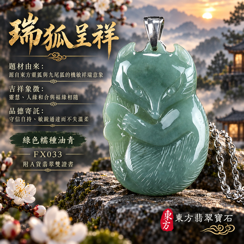 翡翠狐狸項鍊玉珮|靈巧敏銳・智慧圓融・和合順遂・福運相隨・平安吉祥|天然A貨翡翠・緬甸玉・綠色・油青・糯種|狐狸|狐狸玉珮・狐狸玉墜・狐狸吊墜・翡翠狐狸牌・狐狸項鍊・緬甸玉項鍊・A貨翡翠項鍊|FX033|男女翡翠項鍊・送禮收藏|客製化訂做翡翠狐狸玉珮、翡翠狐狸玉墜、翡翠狐狸吊墜、翡翠狐狸項鍊|附A貨翡翠雙證書・東方翡翠寶石 翡翠狐狸項鍊玉珮|靈巧敏銳・智慧圓融・和合順遂・福運相隨・平安吉祥|天然A貨翡翠・緬甸玉・綠色・油青・糯種|狐狸|狐狸玉珮・狐狸玉墜・狐狸吊墜・翡翠狐狸牌・狐狸項鍊・緬甸玉項鍊・A貨翡翠項鍊|FX033|男女翡翠項鍊・送禮收藏|客製化訂做翡翠狐狸玉珮、翡翠狐狸玉墜、翡翠狐狸吊墜、翡翠狐狸項鍊|附A貨翡翠雙證書・東方翡翠寶石