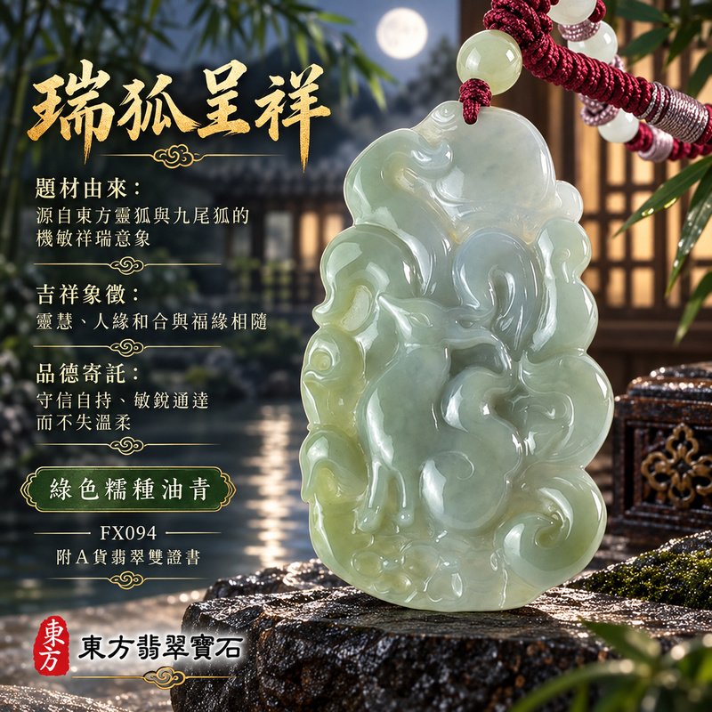 翡翠狐狸項鍊玉珮|靈巧敏銳・智慧圓融・和合順遂・福運相隨・平安吉祥|天然A貨翡翠・緬甸玉・綠色・油青・糯種|狐狸|狐狸玉珮・狐狸玉墜・狐狸吊墜・翡翠狐狸牌・狐狸項鍊・緬甸玉項鍊・A貨翡翠項鍊|FX094|男女翡翠項鍊・送禮收藏|客製化訂做翡翠狐狸玉珮、翡翠狐狸玉墜、翡翠狐狸吊墜、翡翠狐狸項鍊|附A貨翡翠雙證書・東方翡翠寶石 翡翠狐狸項鍊玉珮|靈巧敏銳・智慧圓融・和合順遂・福運相隨・平安吉祥|天然A貨翡翠・緬甸玉・綠色・油青・糯種|狐狸|狐狸玉珮・狐狸玉墜・狐狸吊墜・翡翠狐狸牌・狐狸項鍊・緬甸玉項鍊・A貨翡翠項鍊|FX094|男女翡翠項鍊・送禮收藏|客製化訂做翡翠狐狸玉珮、翡翠狐狸玉墜、翡翠狐狸吊墜、翡翠狐狸項鍊|附A貨翡翠雙證書・東方翡翠寶石