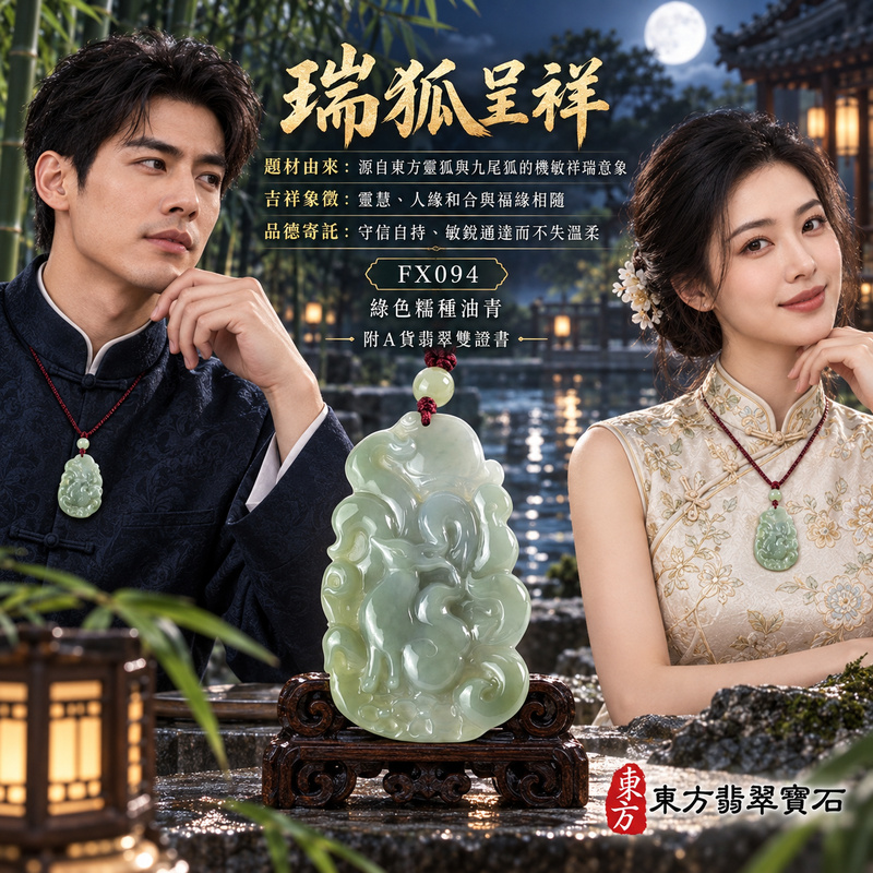 翡翠狐狸項鍊玉珮|靈巧敏銳・智慧圓融・和合順遂・福運相隨・平安吉祥|天然A貨翡翠・緬甸玉・綠色・油青・糯種|狐狸|狐狸玉珮・狐狸玉墜・狐狸吊墜・翡翠狐狸牌・狐狸項鍊・緬甸玉項鍊・A貨翡翠項鍊|FX094|男女翡翠項鍊・送禮收藏|客製化訂做翡翠狐狸玉珮、翡翠狐狸玉墜、翡翠狐狸吊墜、翡翠狐狸項鍊|附A貨翡翠雙證書・東方翡翠寶石 翡翠狐狸項鍊玉珮|靈巧敏銳・智慧圓融・和合順遂・福運相隨・平安吉祥|天然A貨翡翠・緬甸玉・綠色・油青・糯種|狐狸|狐狸玉珮・狐狸玉墜・狐狸吊墜・翡翠狐狸牌・狐狸項鍊・緬甸玉項鍊・A貨翡翠項鍊|FX094|男女翡翠項鍊・送禮收藏|客製化訂做翡翠狐狸玉珮、翡翠狐狸玉墜、翡翠狐狸吊墜、翡翠狐狸項鍊|附A貨翡翠雙證書・東方翡翠寶石