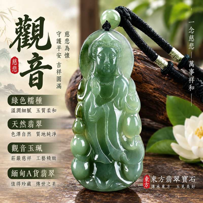 (已出售勿下標,可訂做)綠色糯種觀世音菩薩翡翠玉珮 I 慈悲守護平安圓滿吉祥寓意 I GY1193 翡翠玉珮 I 傳統玉文化祝福與祥和象徵 I 緬甸A貨翡翠觀音玉珮 I 附雙證書 I 天然翡翠綠色糯種質感 I 適合日常佩戴收藏送禮與客製訂做1 (已出售勿下標,可訂做)綠色糯種觀世音菩薩翡翠玉珮 I 慈悲守護平安圓滿吉祥寓意 I GY1193 翡翠玉珮 I 傳統玉文化祝福與祥和象徵 I 緬甸A貨翡翠觀音玉珮 I 附雙證書 I 天然翡翠綠色糯種質感 I 適合日常佩戴收藏送禮與客製訂做1