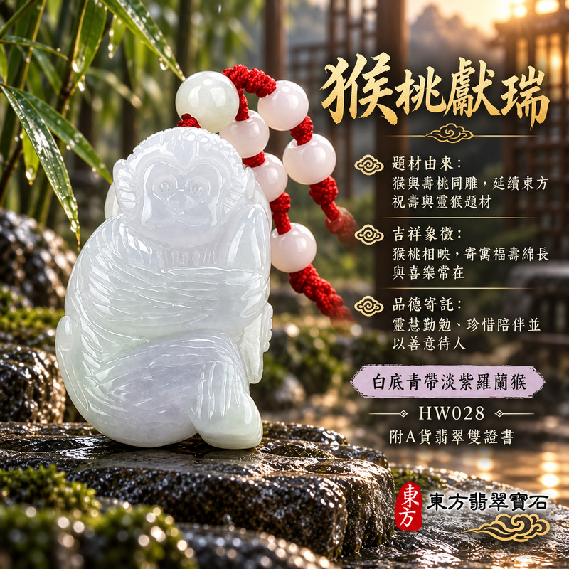 已售出可訂做|翡翠生肖猴項鍊玉珮|聰慧靈巧・積極進取・福運相隨・前程順遂・平安吉祥・萬事如意・福壽安康・封侯進祿|天然A貨翡翠・緬甸玉・白底青・紫羅蘭|猴抱桃帶如意,吉祥如意|猴玉珮・猴玉墜・猴吊墜・翡翠猴牌・猴項鍊・緬甸玉項鍊・A貨翡翠項鍊|HW028|男女翡翠項鍊・送禮收藏|客製化訂做翡翠猴玉珮、翡翠猴玉墜、翡翠猴吊墜、翡翠猴項鍊|附A貨翡翠雙證書・東方翡翠寶石 已售出可訂做|翡翠生肖猴項鍊玉珮|聰慧靈巧・積極進取・福運相隨・前程順遂・平安吉祥・萬事如意・福壽安康・封侯進祿|天然A貨翡翠・緬甸玉・白底青・紫羅蘭|猴抱桃帶如意,吉祥如意|猴玉珮・猴玉墜・猴吊墜・翡翠猴牌・猴項鍊・緬甸玉項鍊・A貨翡翠項鍊|HW028|男女翡翠項鍊・送禮收藏|客製化訂做翡翠猴玉珮、翡翠猴玉墜、翡翠猴吊墜、翡翠猴項鍊|附A貨翡翠雙證書・東方翡翠寶石
