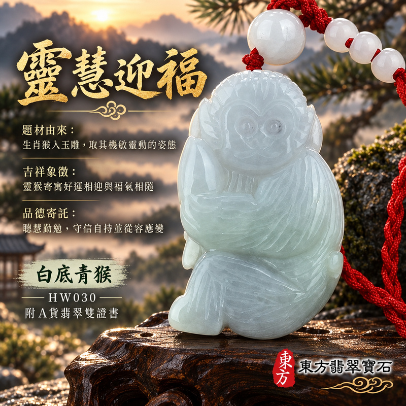 已售出可訂做|翡翠生肖猴項鍊玉珮|聰慧靈巧・積極進取・福運相隨・前程順遂・平安吉祥・封侯進祿|天然A貨翡翠・緬甸玉・白底青|猴運亨通|猴玉珮・猴玉墜・猴吊墜・翡翠猴牌・猴項鍊・緬甸玉項鍊・A貨翡翠項鍊|HW030|男女翡翠項鍊・送禮收藏|客製化訂做翡翠猴玉珮、翡翠猴玉墜、翡翠猴吊墜、翡翠猴項鍊|附A貨翡翠雙證書・東方翡翠寶石 已售出可訂做|翡翠生肖猴項鍊玉珮|聰慧靈巧・積極進取・福運相隨・前程順遂・平安吉祥・封侯進祿|天然A貨翡翠・緬甸玉・白底青|猴運亨通|猴玉珮・猴玉墜・猴吊墜・翡翠猴牌・猴項鍊・緬甸玉項鍊・A貨翡翠項鍊|HW030|男女翡翠項鍊・送禮收藏|客製化訂做翡翠猴玉珮、翡翠猴玉墜、翡翠猴吊墜、翡翠猴項鍊|附A貨翡翠雙證書・東方翡翠寶石