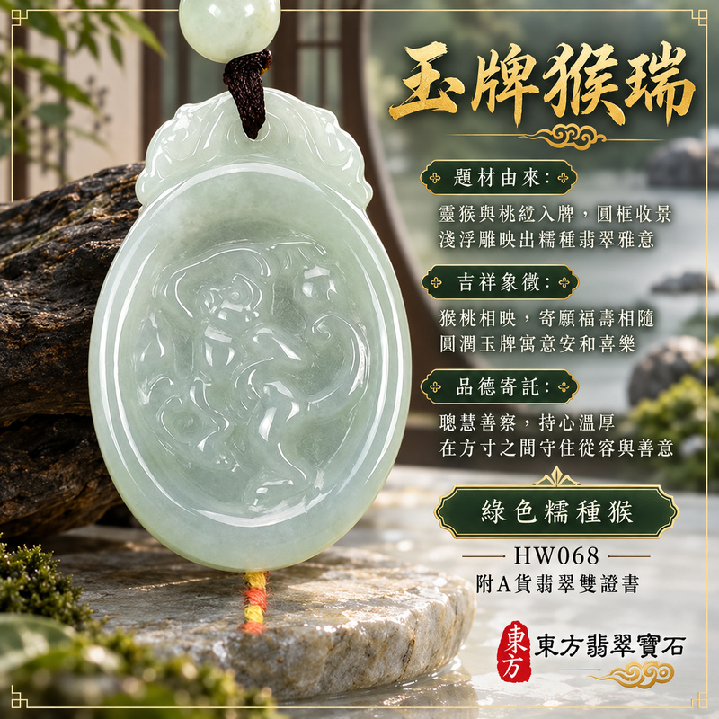 已售出可訂做|翡翠生肖猴項鍊玉珮|聰慧靈巧・積極進取・福運相隨・前程順遂・平安吉祥・萬事如意・福壽安康・封侯進祿|天然A貨翡翠・緬甸玉・綠色・糯種|猴子抱桃,吉祥如意|猴玉珮・猴玉墜・猴吊墜・翡翠猴牌・猴項鍊・緬甸玉項鍊・A貨翡翠項鍊|HW068|男女翡翠項鍊・送禮收藏|客製化訂做翡翠猴玉珮、翡翠猴玉墜、翡翠猴吊墜、翡翠猴項鍊|附A貨翡翠雙證書・東方翡翠寶石 已售出可訂做|翡翠生肖猴項鍊玉珮|聰慧靈巧・積極進取・福運相隨・前程順遂・平安吉祥・萬事如意・福壽安康・封侯進祿|天然A貨翡翠・緬甸玉・綠色・糯種|猴子抱桃,吉祥如意|猴玉珮・猴玉墜・猴吊墜・翡翠猴牌・猴項鍊・緬甸玉項鍊・A貨翡翠項鍊|HW068|男女翡翠項鍊・送禮收藏|客製化訂做翡翠猴玉珮、翡翠猴玉墜、翡翠猴吊墜、翡翠猴項鍊|附A貨翡翠雙證書・東方翡翠寶石
