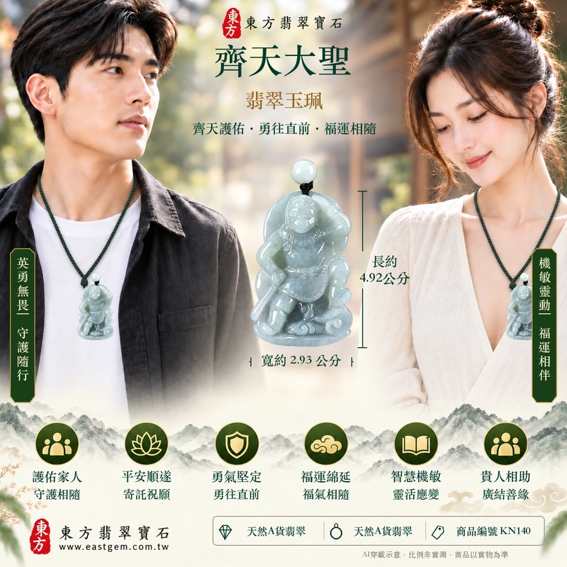 (已出售勿下標,可訂做)|翡翠齊天大聖項鍊玉珮|孝親感恩・平安守護・福澤綿長・正氣安定・貴人相助・智慧機敏・勇氣堅定|天然A貨翡翠・緬甸玉・糯種藍水・齊天大聖玉墜|KN140|客製化訂做各式翡翠齊天大聖吊墜項鍊|附A貨翡翠雙證書與店家保證書4 (已出售勿下標,可訂做)|翡翠齊天大聖項鍊玉珮|孝親感恩・平安守護・福澤綿長・正氣安定・貴人相助・智慧機敏・勇氣堅定|天然A貨翡翠・緬甸玉・糯種藍水・齊天大聖玉墜|KN140|客製化訂做各式翡翠齊天大聖吊墜項鍊|附A貨翡翠雙證書與店家保證書4
