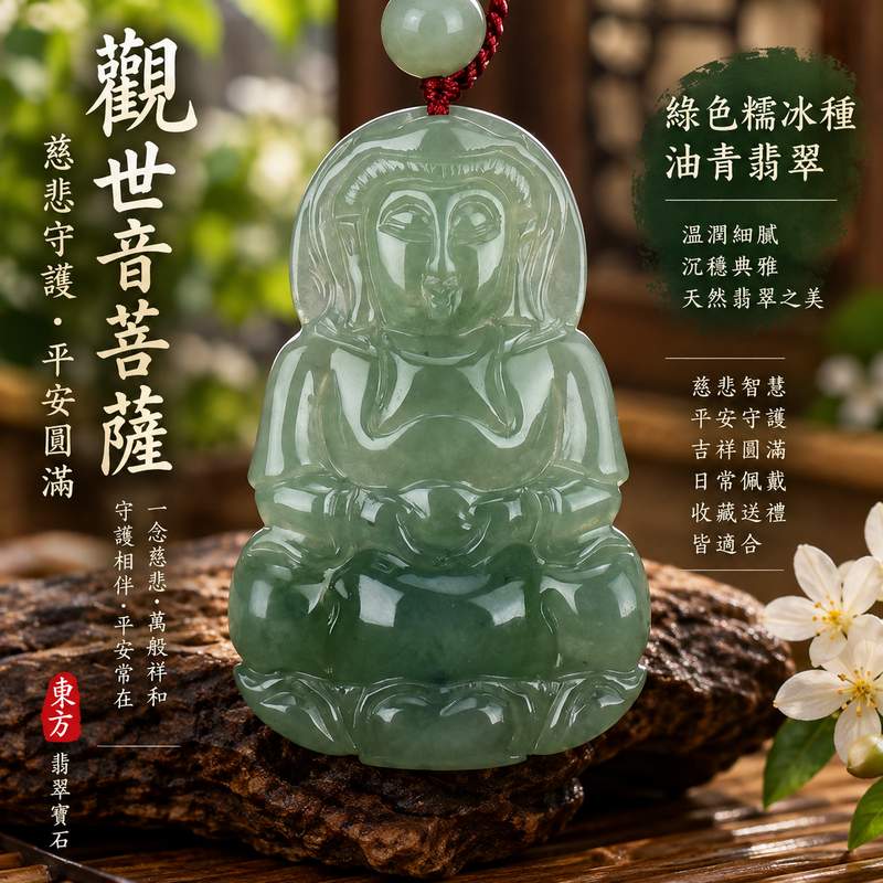 (已出售勿下標,可訂做)綠色糯冰種油青觀世音菩薩翡翠玉珮 I 油青色澤溫潤典雅慈悲守護平安圓滿吉祥祝福 GY451 I 觀音慈悲智慧護佑寓意日常佩戴收藏送禮 I 緬甸A貨翡翠觀世音菩薩玉珮附雙證書 I 天然翡翠玉石文化珍藏祈願平安順心祥和圓滿傳承祝福之選1 (已出售勿下標,可訂做)綠色糯冰種油青觀世音菩薩翡翠玉珮 I 油青色澤溫潤典雅慈悲守護平安圓滿吉祥祝福 GY451 I 觀音慈悲智慧護佑寓意日常佩戴收藏送禮 I 緬甸A貨翡翠觀世音菩薩玉珮附雙證書 I 天然翡翠玉石文化珍藏祈願平安順心祥和圓滿傳承祝福之選1