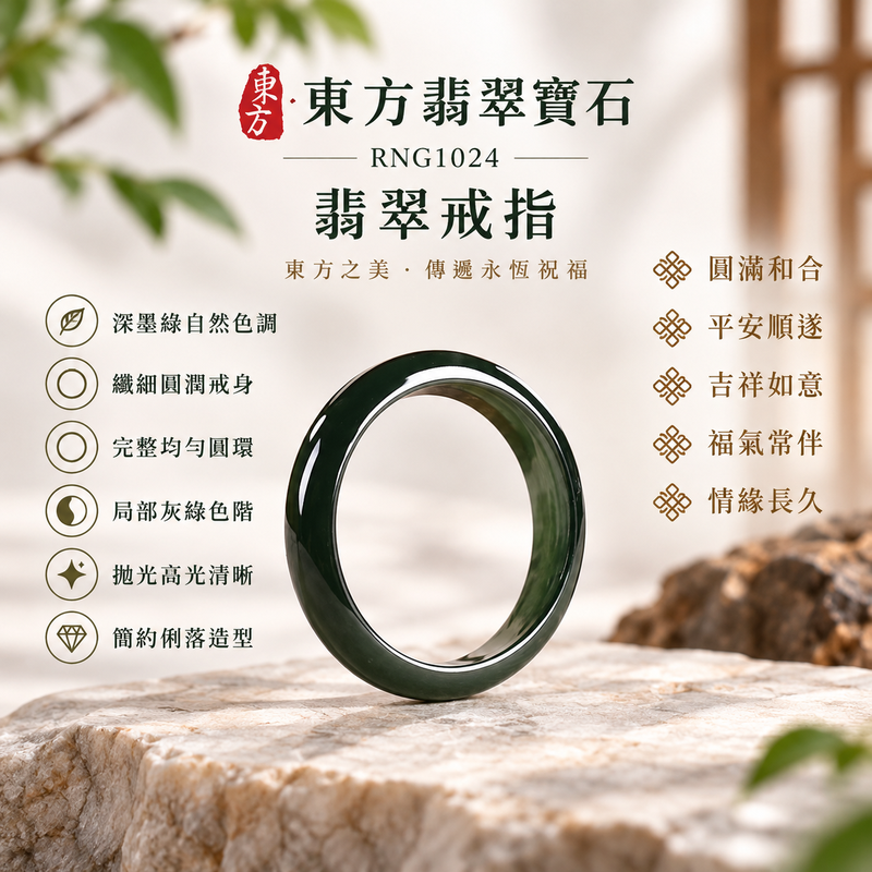 深綠油青種翡翠平口戒|RNG1024|墨綠天然色澤・天然玉石紋理・素面圓環戒身・沉穩油潤光澤|簡約中性翡翠玉戒、男女日常配戴、單戴疊搭與東方玉飾收藏|深綠油青種翡翠戒環・天然玉戒指・永和門市・附鑑定證書|東方翡翠寶石專賣店 1 深綠油青種翡翠平口戒|RNG1024|墨綠天然色澤・天然玉石紋理・素面圓環戒身・沉穩油潤光澤|簡約中性翡翠玉戒、男女日常配戴、單戴疊搭與東方玉飾收藏|深綠油青種翡翠戒環・天然玉戒指・永和門市・附鑑定證書|東方翡翠寶石專賣店 1
