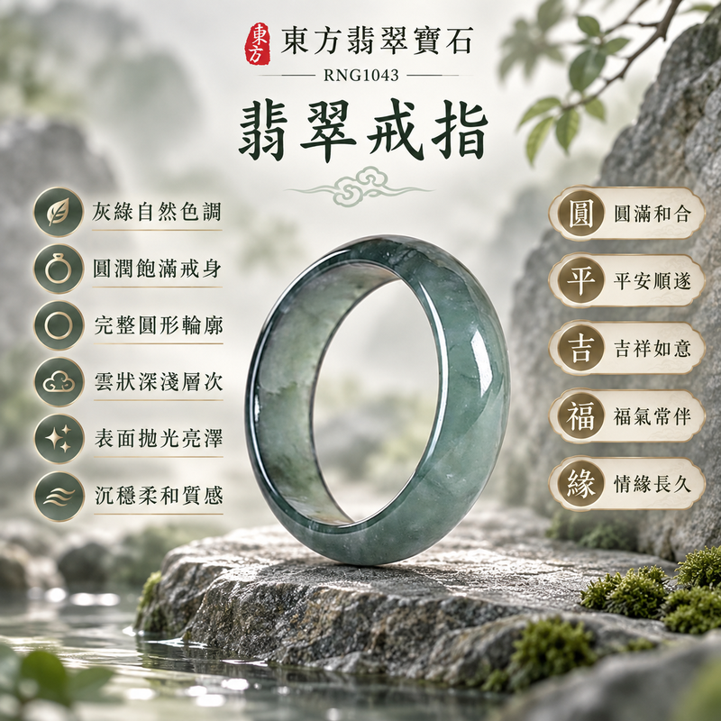 深綠油青種翡翠平口戒|RNG1043|灰綠天然色澤・天然玉石紋理・素面圓環戒身・沉穩油潤光澤|簡約中性翡翠玉戒、男女日常配戴、單戴疊搭與東方玉飾收藏|深綠油青種翡翠戒環・天然玉戒指・台中門市・附鑑定證書|東方翡翠寶石專賣店 1 深綠油青種翡翠平口戒|RNG1043|灰綠天然色澤・天然玉石紋理・素面圓環戒身・沉穩油潤光澤|簡約中性翡翠玉戒、男女日常配戴、單戴疊搭與東方玉飾收藏|深綠油青種翡翠戒環・天然玉戒指・台中門市・附鑑定證書|東方翡翠寶石專賣店 1