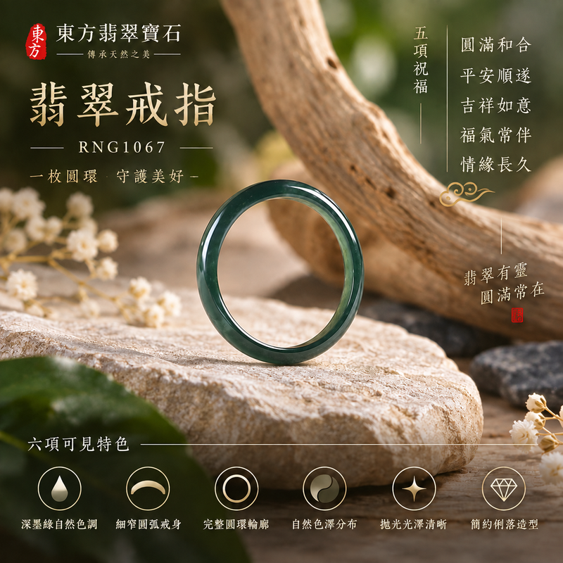 深綠油青種翡翠平口戒|RNG1067|墨綠天然色澤・天然玉石紋理・細窄素面戒身・沉穩油潤光澤|簡約中性翡翠玉戒、男女日常配戴、單戴疊搭與東方玉飾收藏|深綠油青種翡翠戒環・天然玉戒指・桃園門市・附鑑定證書|東方翡翠寶石專賣店 1 深綠油青種翡翠平口戒|RNG1067|墨綠天然色澤・天然玉石紋理・細窄素面戒身・沉穩油潤光澤|簡約中性翡翠玉戒、男女日常配戴、單戴疊搭與東方玉飾收藏|深綠油青種翡翠戒環・天然玉戒指・桃園門市・附鑑定證書|東方翡翠寶石專賣店 1