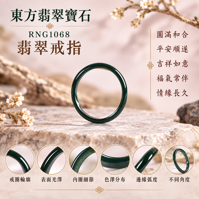 深綠油青種翡翠平口戒|RNG1068|深綠天然色澤・天然玉石紋理・素面圓環戒身・沉穩油潤光澤|簡約中性翡翠玉戒、男女日常配戴、單戴疊搭與東方玉飾收藏|深綠油青種翡翠戒環・天然玉戒指・桃園門市・附鑑定證書|東方翡翠寶石專賣店 1 深綠油青種翡翠平口戒|RNG1068|深綠天然色澤・天然玉石紋理・素面圓環戒身・沉穩油潤光澤|簡約中性翡翠玉戒、男女日常配戴、單戴疊搭與東方玉飾收藏|深綠油青種翡翠戒環・天然玉戒指・桃園門市・附鑑定證書|東方翡翠寶石專賣店 1