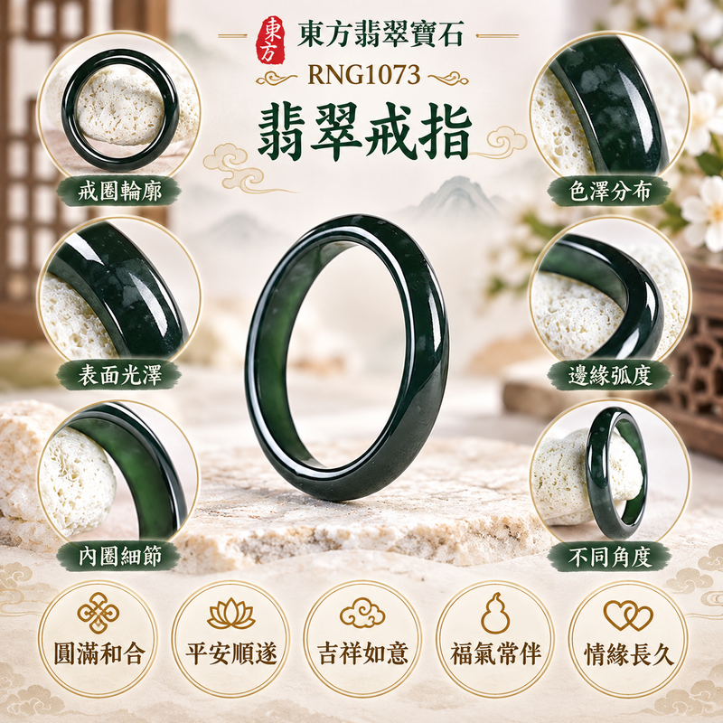 深綠油青種翡翠平口戒|RNG1073|墨綠天然色澤・色塊・細窄素面戒身・沉穩油潤光澤|簡約中性翡翠玉戒、男女日常配戴、單戴疊搭與東方玉飾收藏|深綠油青種翡翠戒環・天然玉戒指・附鑑定證書|東方翡翠寶石專賣店 1 深綠油青種翡翠平口戒|RNG1073|墨綠天然色澤・色塊・細窄素面戒身・沉穩油潤光澤|簡約中性翡翠玉戒、男女日常配戴、單戴疊搭與東方玉飾收藏|深綠油青種翡翠戒環・天然玉戒指・附鑑定證書|東方翡翠寶石專賣店 1