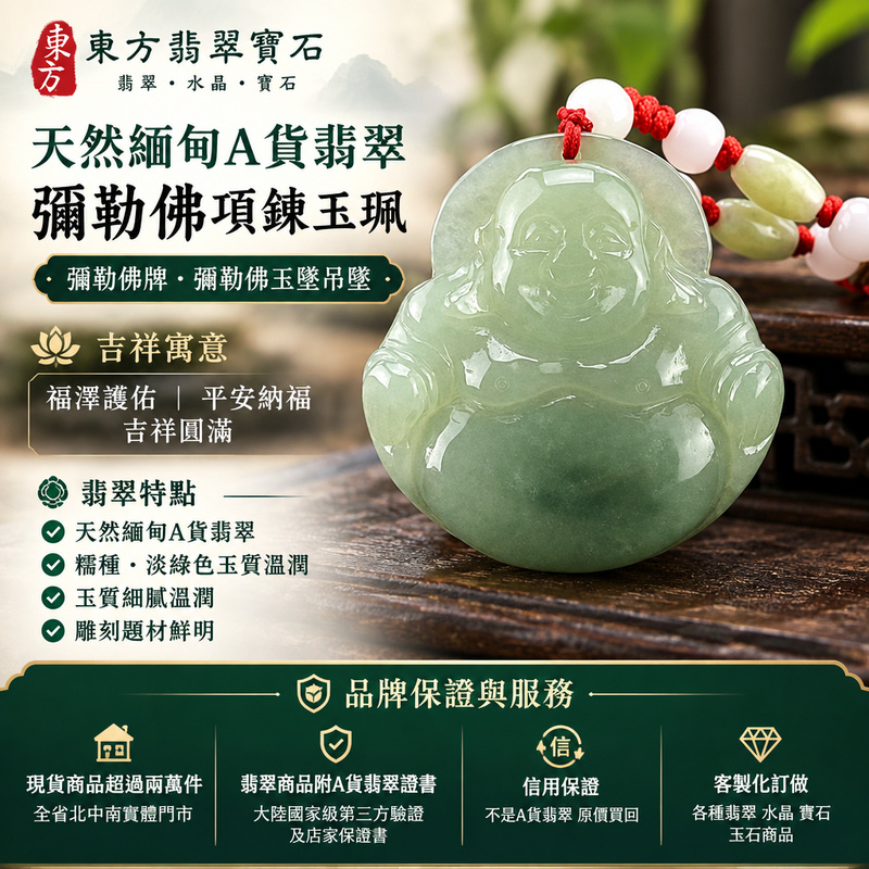 天然緬甸A貨翡翠彌勒佛項鍊玉珮|彌勒佛牌・彌勒佛玉墜吊墜|糯種・淡綠色玉質溫潤|福澤護佑・平安納福・吉祥圓滿|ML011|附A貨翡翠雙證書・可客製化訂做各種翡翠彌勒佛吊墜玉珮項鍊1 天然緬甸A貨翡翠彌勒佛項鍊玉珮|彌勒佛牌・彌勒佛玉墜吊墜|糯種・淡綠色玉質溫潤|福澤護佑・平安納福・吉祥圓滿|ML011|附A貨翡翠雙證書・可客製化訂做各種翡翠彌勒佛吊墜玉珮項鍊1