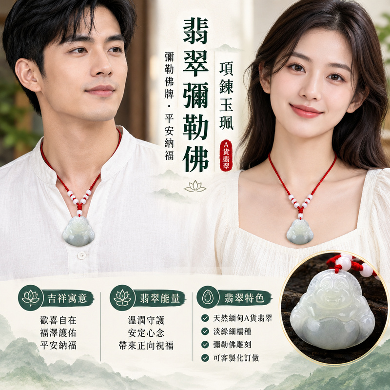 翡翠彌勒佛項鍊玉珮|彌勒佛牌・緬甸玉彌勒佛玉墜吊墜|A貨翡翠淡綠細糯種・彌勒佛雕刻|歡喜自在・福澤護佑・平安納福|ML068|附A貨翡翠雙證書・可客製化訂做各種翡翠彌勒佛吊墜玉珮項鍊2 翡翠彌勒佛項鍊玉珮|彌勒佛牌・緬甸玉彌勒佛玉墜吊墜|A貨翡翠淡綠細糯種・彌勒佛雕刻|歡喜自在・福澤護佑・平安納福|ML068|附A貨翡翠雙證書・可客製化訂做各種翡翠彌勒佛吊墜玉珮項鍊2