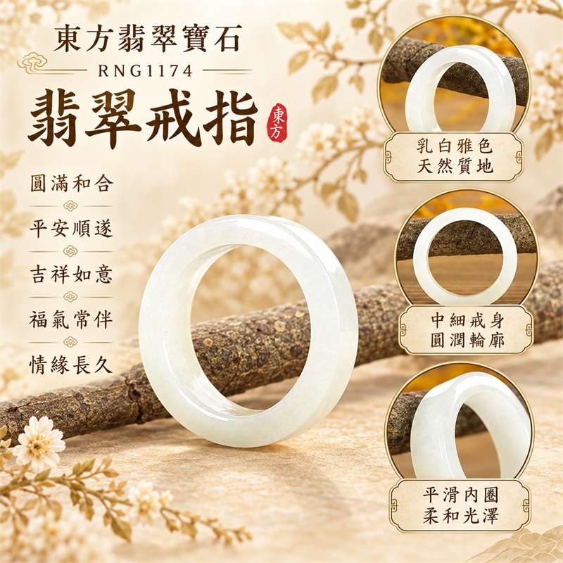 翡翠戒指|天然玉石玉戒・日常配戴與送禮款式|圓滿和合・平安順遂・吉祥如意・福氣常伴・情緣長久|翡翠玉戒・版指戒・板指戒・結婚戒指・男女對戒・情侶對戒|可客製化訂做各式翡翠戒指、吊墜、玉珮與項鍊|RNG1174|商品照片與資料介紹 1 翡翠戒指|天然玉石玉戒・日常配戴與送禮款式|圓滿和合・平安順遂・吉祥如意・福氣常伴・情緣長久|翡翠玉戒・版指戒・板指戒・結婚戒指・男女對戒・情侶對戒|可客製化訂做各式翡翠戒指、吊墜、玉珮與項鍊|RNG1174|商品照片與資料介紹 1
