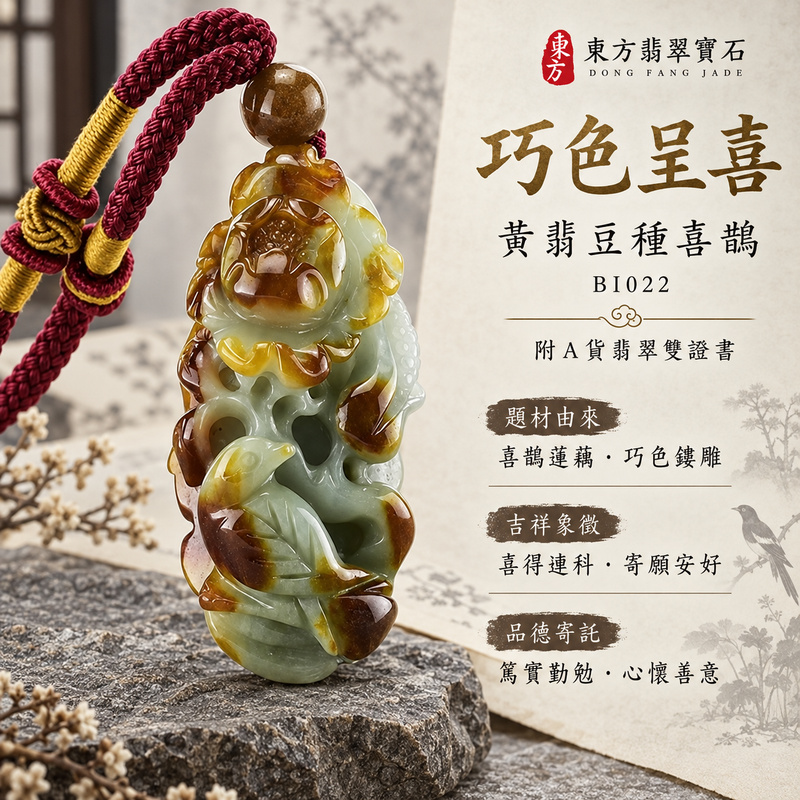 翡翠喜鵲項鍊玉珮|喜訊臨門・吉祥如意・好事相隨|天然A貨翡翠・緬甸玉・豆種・黃翡|喜鵲與蓮藕,喜得連科|喜鵲玉珮・喜鵲玉墜・喜鵲吊墜・喜鵲項鍊|BI022|客製化訂做喜鵲玉珮、喜鵲玉墜、喜鵲吊墜、喜鵲項鍊|附A貨翡翠雙證書 翡翠喜鵲項鍊玉珮|喜訊臨門・吉祥如意・好事相隨|天然A貨翡翠・緬甸玉・豆種・黃翡|喜鵲與蓮藕,喜得連科|喜鵲玉珮・喜鵲玉墜・喜鵲吊墜・喜鵲項鍊|BI022|客製化訂做喜鵲玉珮、喜鵲玉墜、喜鵲吊墜、喜鵲項鍊|附A貨翡翠雙證書