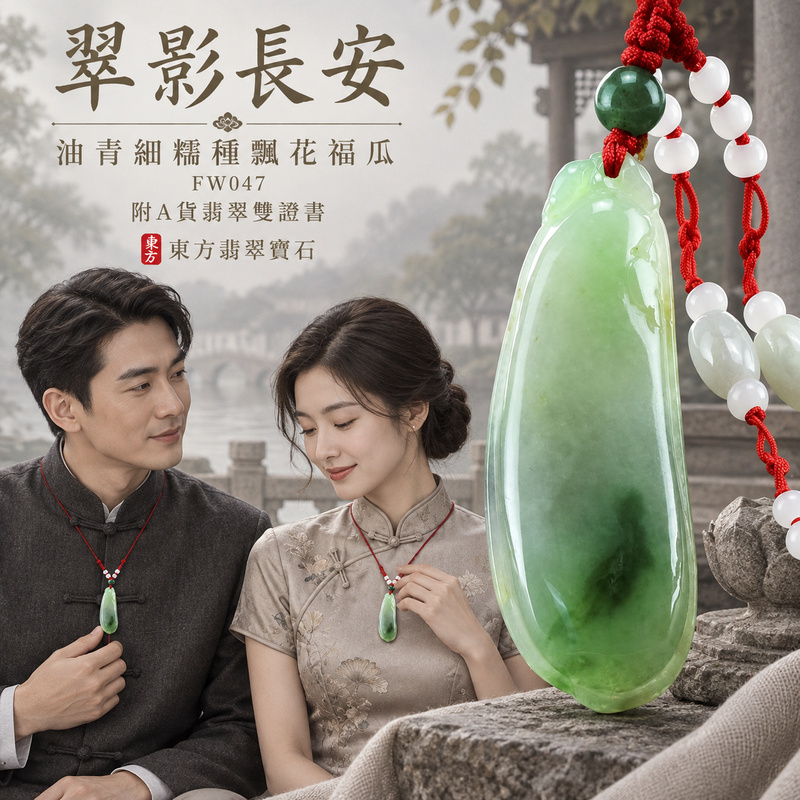 翡翠福瓜項鍊玉珮|福氣綿延・豐收圓滿・吉祥安泰|天然A貨翡翠・緬甸玉・細糯種・油青・飄花|福運連綿|福瓜玉珮・福瓜玉墜・福瓜吊墜・福瓜項鍊|FW047|客製化訂做福瓜玉珮、福瓜玉墜、福瓜吊墜、福瓜項鍊|附A貨翡翠雙證書 翡翠福瓜項鍊玉珮|福氣綿延・豐收圓滿・吉祥安泰|天然A貨翡翠・緬甸玉・細糯種・油青・飄花|福運連綿|福瓜玉珮・福瓜玉墜・福瓜吊墜・福瓜項鍊|FW047|客製化訂做福瓜玉珮、福瓜玉墜、福瓜吊墜、福瓜項鍊|附A貨翡翠雙證書