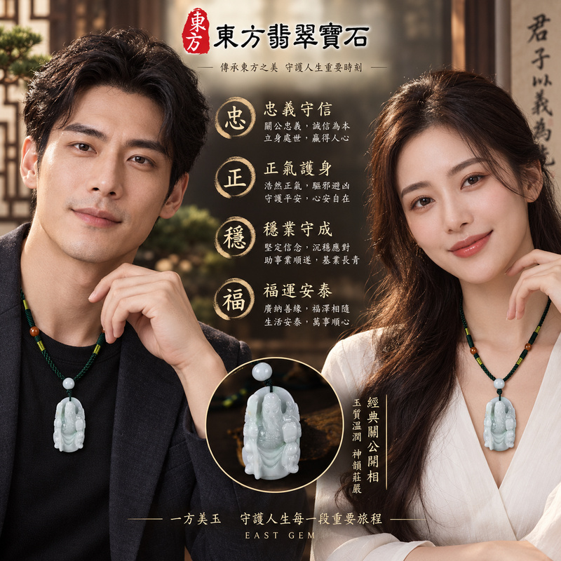翡翠關公項鍊玉珮|關聖帝君忠義守信・正氣護身・穩業守成・福運安泰|A貨翡翠綠翡糯種・色澤清雅・玉質溫潤・立體精雕|緬甸玉關公玉墜・關公牌玉珮KG523|客製化訂做各式翡翠關公吊墜玉珮項鍊|附A貨翡翠雙證書2 翡翠關公項鍊玉珮|關聖帝君忠義守信・正氣護身・穩業守成・福運安泰|A貨翡翠綠翡糯種・色澤清雅・玉質溫潤・立體精雕|緬甸玉關公玉墜・關公牌玉珮KG523|客製化訂做各式翡翠關公吊墜玉珮項鍊|附A貨翡翠雙證書2