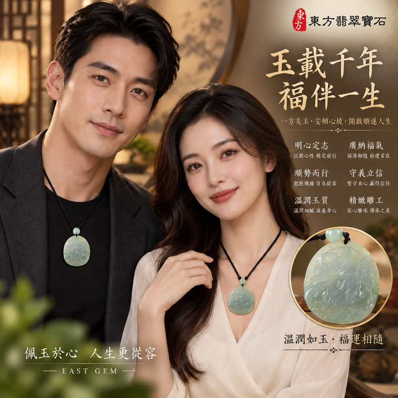 翡翠關公項鍊玉珮｜關聖帝君明心定志・廣納福氣・順勢而行｜A貨翡翠綠色糯種・天然玉色・立體精雕｜緬甸玉關公玉墜・關公牌玉珮KG535｜客製化訂做各式翡翠關公吊墜玉珮項鍊｜附A貨翡翠雙證書2