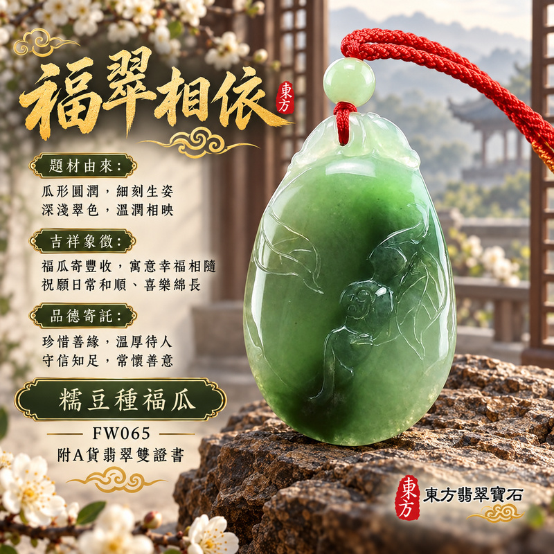 已售出可訂做|翡翠福瓜項鍊玉珮|福氣綿延・豐收圓滿・吉祥安泰|天然A貨翡翠・緬甸玉・糯豆種|幸福如意|福瓜玉珮・福瓜玉墜・福瓜吊墜・福瓜項鍊|FW065|客製化訂做福瓜玉珮、福瓜玉墜、福瓜吊墜、福瓜項鍊|附A貨翡翠雙證書 已售出可訂做|翡翠福瓜項鍊玉珮|福氣綿延・豐收圓滿・吉祥安泰|天然A貨翡翠・緬甸玉・糯豆種|幸福如意|福瓜玉珮・福瓜玉墜・福瓜吊墜・福瓜項鍊|FW065|客製化訂做福瓜玉珮、福瓜玉墜、福瓜吊墜、福瓜項鍊|附A貨翡翠雙證書