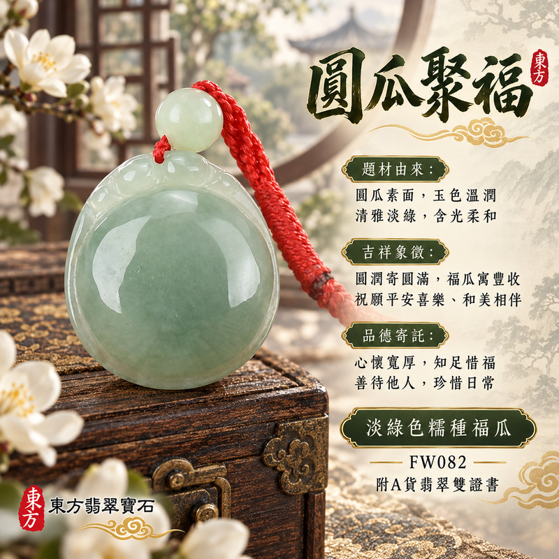 翡翠福瓜項鍊玉珮|福氣綿延・豐收圓滿・吉祥安泰|天然A貨翡翠・緬甸玉・糯種・淡綠色|福運連綿|福瓜玉珮・福瓜玉墜・福瓜吊墜・福瓜項鍊|FW082|客製化訂做福瓜玉珮、福瓜玉墜、福瓜吊墜、福瓜項鍊|附A貨翡翠雙證書 翡翠福瓜項鍊玉珮|福氣綿延・豐收圓滿・吉祥安泰|天然A貨翡翠・緬甸玉・糯種・淡綠色|福運連綿|福瓜玉珮・福瓜玉墜・福瓜吊墜・福瓜項鍊|FW082|客製化訂做福瓜玉珮、福瓜玉墜、福瓜吊墜、福瓜項鍊|附A貨翡翠雙證書