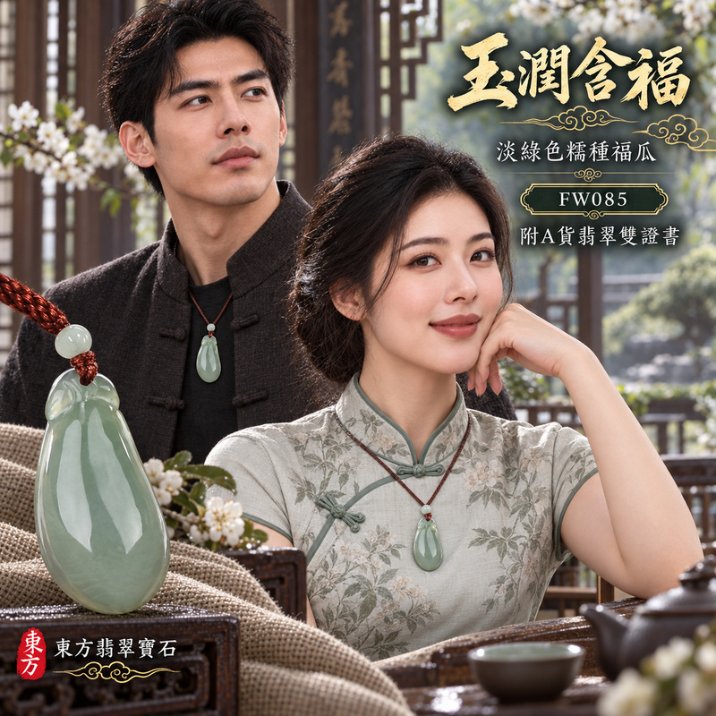 翡翠福瓜項鍊玉珮|福氣綿延・豐收圓滿・吉祥安泰|天然A貨翡翠・緬甸玉・糯種・淡綠色|福運連綿|福瓜玉珮・福瓜玉墜・福瓜吊墜・福瓜項鍊|FW085|客製化訂做福瓜玉珮、福瓜玉墜、福瓜吊墜、福瓜項鍊|附A貨翡翠雙證書 翡翠福瓜項鍊玉珮|福氣綿延・豐收圓滿・吉祥安泰|天然A貨翡翠・緬甸玉・糯種・淡綠色|福運連綿|福瓜玉珮・福瓜玉墜・福瓜吊墜・福瓜項鍊|FW085|客製化訂做福瓜玉珮、福瓜玉墜、福瓜吊墜、福瓜項鍊|附A貨翡翠雙證書