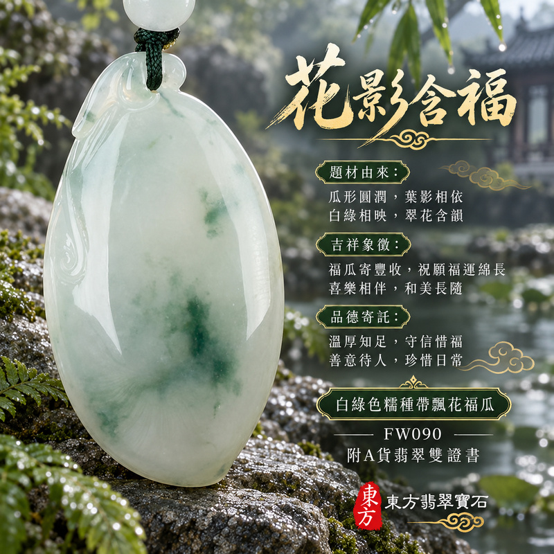 翡翠福瓜項鍊玉珮|福氣綿延・豐收圓滿・吉祥安泰|天然A貨翡翠・緬甸玉・糯種・白綠色・帶飄花|福運連綿|福瓜玉珮・福瓜玉墜・福瓜吊墜・福瓜項鍊|FW090|客製化訂做福瓜玉珮、福瓜玉墜、福瓜吊墜、福瓜項鍊|附A貨翡翠雙證書 翡翠福瓜項鍊玉珮|福氣綿延・豐收圓滿・吉祥安泰|天然A貨翡翠・緬甸玉・糯種・白綠色・帶飄花|福運連綿|福瓜玉珮・福瓜玉墜・福瓜吊墜・福瓜項鍊|FW090|客製化訂做福瓜玉珮、福瓜玉墜、福瓜吊墜、福瓜項鍊|附A貨翡翠雙證書