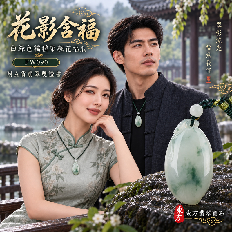 翡翠福瓜項鍊玉珮|福氣綿延・豐收圓滿・吉祥安泰|天然A貨翡翠・緬甸玉・糯種・白綠色・帶飄花|福運連綿|福瓜玉珮・福瓜玉墜・福瓜吊墜・福瓜項鍊|FW090|客製化訂做福瓜玉珮、福瓜玉墜、福瓜吊墜、福瓜項鍊|附A貨翡翠雙證書 翡翠福瓜項鍊玉珮|福氣綿延・豐收圓滿・吉祥安泰|天然A貨翡翠・緬甸玉・糯種・白綠色・帶飄花|福運連綿|福瓜玉珮・福瓜玉墜・福瓜吊墜・福瓜項鍊|FW090|客製化訂做福瓜玉珮、福瓜玉墜、福瓜吊墜、福瓜項鍊|附A貨翡翠雙證書