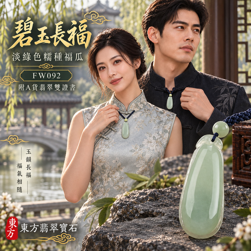 翡翠福瓜項鍊玉珮|福氣綿延・豐收圓滿・吉祥安泰|天然A貨翡翠・緬甸玉・糯種・淡綠色|福運連綿|福瓜玉珮・福瓜玉墜・福瓜吊墜・福瓜項鍊|FW092|客製化訂做福瓜玉珮、福瓜玉墜、福瓜吊墜、福瓜項鍊|附A貨翡翠雙證書 翡翠福瓜項鍊玉珮|福氣綿延・豐收圓滿・吉祥安泰|天然A貨翡翠・緬甸玉・糯種・淡綠色|福運連綿|福瓜玉珮・福瓜玉墜・福瓜吊墜・福瓜項鍊|FW092|客製化訂做福瓜玉珮、福瓜玉墜、福瓜吊墜、福瓜項鍊|附A貨翡翠雙證書