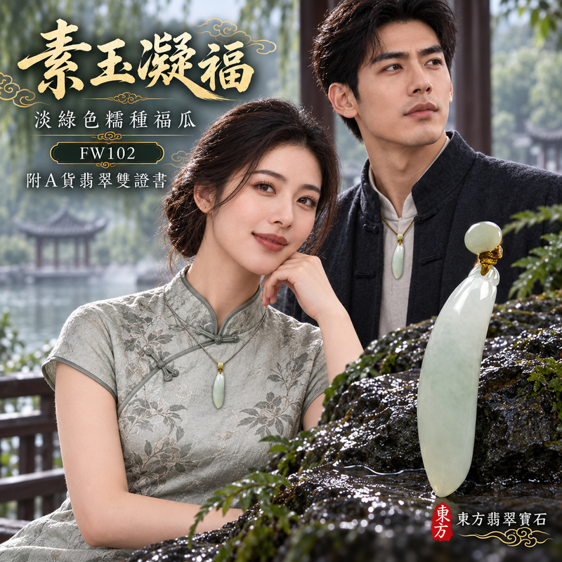 翡翠福瓜項鍊玉珮|福氣綿延・豐收圓滿・吉祥安泰|天然A貨翡翠・緬甸玉・糯種・淡綠色|福運連綿|福瓜玉珮・福瓜玉墜・福瓜吊墜・福瓜項鍊|FW102|客製化訂做福瓜玉珮、福瓜玉墜、福瓜吊墜、福瓜項鍊|附A貨翡翠雙證書 翡翠福瓜項鍊玉珮|福氣綿延・豐收圓滿・吉祥安泰|天然A貨翡翠・緬甸玉・糯種・淡綠色|福運連綿|福瓜玉珮・福瓜玉墜・福瓜吊墜・福瓜項鍊|FW102|客製化訂做福瓜玉珮、福瓜玉墜、福瓜吊墜、福瓜項鍊|附A貨翡翠雙證書