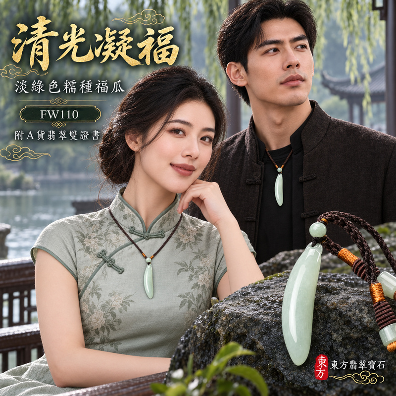 翡翠福瓜項鍊玉珮|福氣綿延・豐收圓滿・吉祥安泰|天然A貨翡翠・緬甸玉・糯種・淡綠色|福運連綿|福瓜玉珮・福瓜玉墜・福瓜吊墜・福瓜項鍊|FW110|客製化訂做福瓜玉珮、福瓜玉墜、福瓜吊墜、福瓜項鍊|附A貨翡翠雙證書 翡翠福瓜項鍊玉珮|福氣綿延・豐收圓滿・吉祥安泰|天然A貨翡翠・緬甸玉・糯種・淡綠色|福運連綿|福瓜玉珮・福瓜玉墜・福瓜吊墜・福瓜項鍊|FW110|客製化訂做福瓜玉珮、福瓜玉墜、福瓜吊墜、福瓜項鍊|附A貨翡翠雙證書