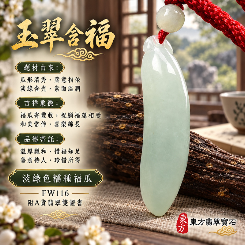 翡翠福瓜項鍊玉珮|福氣綿延・豐收圓滿・吉祥安泰|天然A貨翡翠・緬甸玉・糯種・淡綠色|福運連綿|福瓜玉珮・福瓜玉墜・福瓜吊墜・福瓜項鍊|FW116|客製化訂做福瓜玉珮、福瓜玉墜、福瓜吊墜、福瓜項鍊|附A貨翡翠雙證書 翡翠福瓜項鍊玉珮|福氣綿延・豐收圓滿・吉祥安泰|天然A貨翡翠・緬甸玉・糯種・淡綠色|福運連綿|福瓜玉珮・福瓜玉墜・福瓜吊墜・福瓜項鍊|FW116|客製化訂做福瓜玉珮、福瓜玉墜、福瓜吊墜、福瓜項鍊|附A貨翡翠雙證書