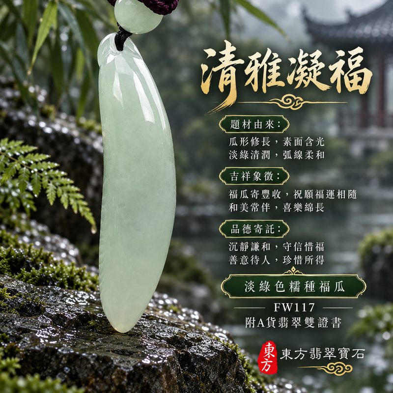 翡翠福瓜項鍊玉珮|福氣綿延・豐收圓滿・吉祥安泰|天然A貨翡翠・緬甸玉・糯種・淡綠色|福運連綿|福瓜玉珮・福瓜玉墜・福瓜吊墜・福瓜項鍊|FW117|客製化訂做福瓜玉珮、福瓜玉墜、福瓜吊墜、福瓜項鍊|附A貨翡翠雙證書 翡翠福瓜項鍊玉珮|福氣綿延・豐收圓滿・吉祥安泰|天然A貨翡翠・緬甸玉・糯種・淡綠色|福運連綿|福瓜玉珮・福瓜玉墜・福瓜吊墜・福瓜項鍊|FW117|客製化訂做福瓜玉珮、福瓜玉墜、福瓜吊墜、福瓜項鍊|附A貨翡翠雙證書