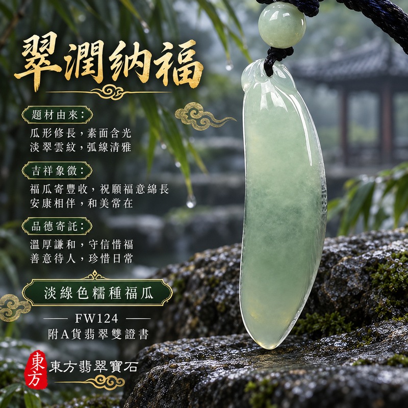翡翠福瓜項鍊玉珮|福氣綿延・豐收圓滿・吉祥安泰|天然A貨翡翠・緬甸玉・糯種・淡綠色|福運連綿|福瓜玉珮・福瓜玉墜・福瓜吊墜・福瓜項鍊|FW124|客製化訂做福瓜玉珮、福瓜玉墜、福瓜吊墜、福瓜項鍊|附A貨翡翠雙證書 翡翠福瓜項鍊玉珮|福氣綿延・豐收圓滿・吉祥安泰|天然A貨翡翠・緬甸玉・糯種・淡綠色|福運連綿|福瓜玉珮・福瓜玉墜・福瓜吊墜・福瓜項鍊|FW124|客製化訂做福瓜玉珮、福瓜玉墜、福瓜吊墜、福瓜項鍊|附A貨翡翠雙證書