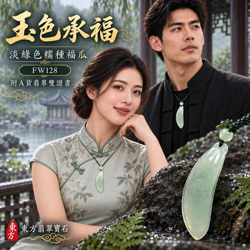 翡翠福瓜項鍊玉珮|福氣綿延・豐收圓滿・吉祥安泰|天然A貨翡翠・緬甸玉・糯種・淡綠色|福運連綿|福瓜玉珮・福瓜玉墜・福瓜吊墜・福瓜項鍊|FW128|客製化訂做福瓜玉珮、福瓜玉墜、福瓜吊墜、福瓜項鍊|附A貨翡翠雙證書 翡翠福瓜項鍊玉珮|福氣綿延・豐收圓滿・吉祥安泰|天然A貨翡翠・緬甸玉・糯種・淡綠色|福運連綿|福瓜玉珮・福瓜玉墜・福瓜吊墜・福瓜項鍊|FW128|客製化訂做福瓜玉珮、福瓜玉墜、福瓜吊墜、福瓜項鍊|附A貨翡翠雙證書