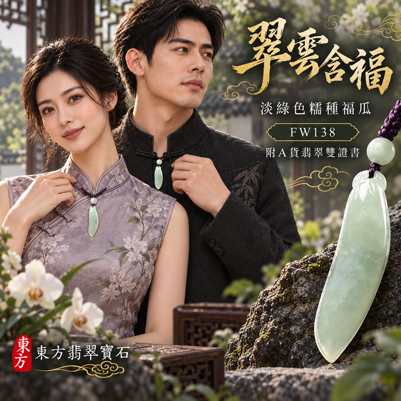 翡翠福瓜項鍊玉珮|福氣綿延・豐收圓滿・吉祥安泰|天然A貨翡翠・緬甸玉・糯種・淡綠色|福運連綿|福瓜玉珮・福瓜玉墜・福瓜吊墜・福瓜項鍊|FW138|客製化訂做福瓜玉珮、福瓜玉墜、福瓜吊墜、福瓜項鍊|附A貨翡翠雙證書 翡翠福瓜項鍊玉珮|福氣綿延・豐收圓滿・吉祥安泰|天然A貨翡翠・緬甸玉・糯種・淡綠色|福運連綿|福瓜玉珮・福瓜玉墜・福瓜吊墜・福瓜項鍊|FW138|客製化訂做福瓜玉珮、福瓜玉墜、福瓜吊墜、福瓜項鍊|附A貨翡翠雙證書