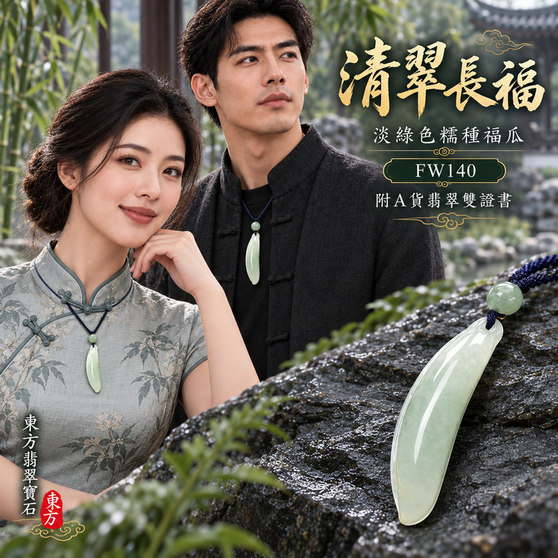 翡翠福瓜項鍊玉珮|福氣綿延・豐收圓滿・吉祥安泰|天然A貨翡翠・緬甸玉・糯種・淡綠色|福運連綿|福瓜玉珮・福瓜玉墜・福瓜吊墜・福瓜項鍊|FW140|客製化訂做福瓜玉珮、福瓜玉墜、福瓜吊墜、福瓜項鍊|附A貨翡翠雙證書 翡翠福瓜項鍊玉珮|福氣綿延・豐收圓滿・吉祥安泰|天然A貨翡翠・緬甸玉・糯種・淡綠色|福運連綿|福瓜玉珮・福瓜玉墜・福瓜吊墜・福瓜項鍊|FW140|客製化訂做福瓜玉珮、福瓜玉墜、福瓜吊墜、福瓜項鍊|附A貨翡翠雙證書