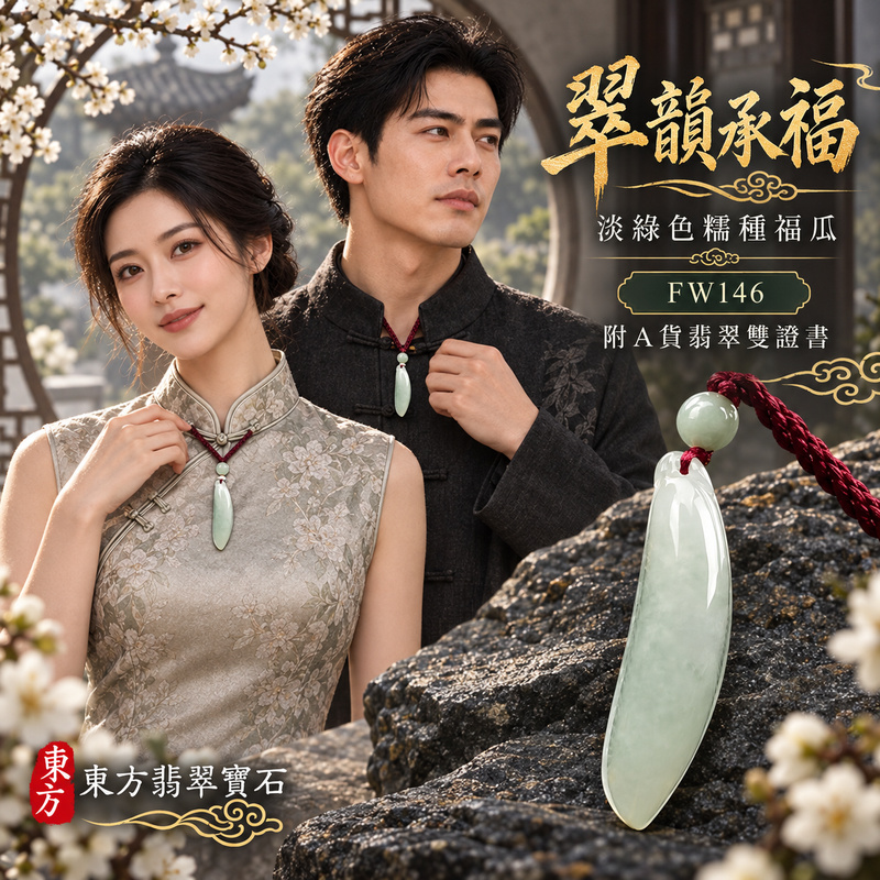 翡翠福瓜項鍊玉珮|福氣綿延・豐收圓滿・吉祥安泰|天然A貨翡翠・緬甸玉・糯種・淡綠色|福運連綿|福瓜玉珮・福瓜玉墜・福瓜吊墜・福瓜項鍊|FW146|客製化訂做福瓜玉珮、福瓜玉墜、福瓜吊墜、福瓜項鍊|附A貨翡翠雙證書 翡翠福瓜項鍊玉珮|福氣綿延・豐收圓滿・吉祥安泰|天然A貨翡翠・緬甸玉・糯種・淡綠色|福運連綿|福瓜玉珮・福瓜玉墜・福瓜吊墜・福瓜項鍊|FW146|客製化訂做福瓜玉珮、福瓜玉墜、福瓜吊墜、福瓜項鍊|附A貨翡翠雙證書