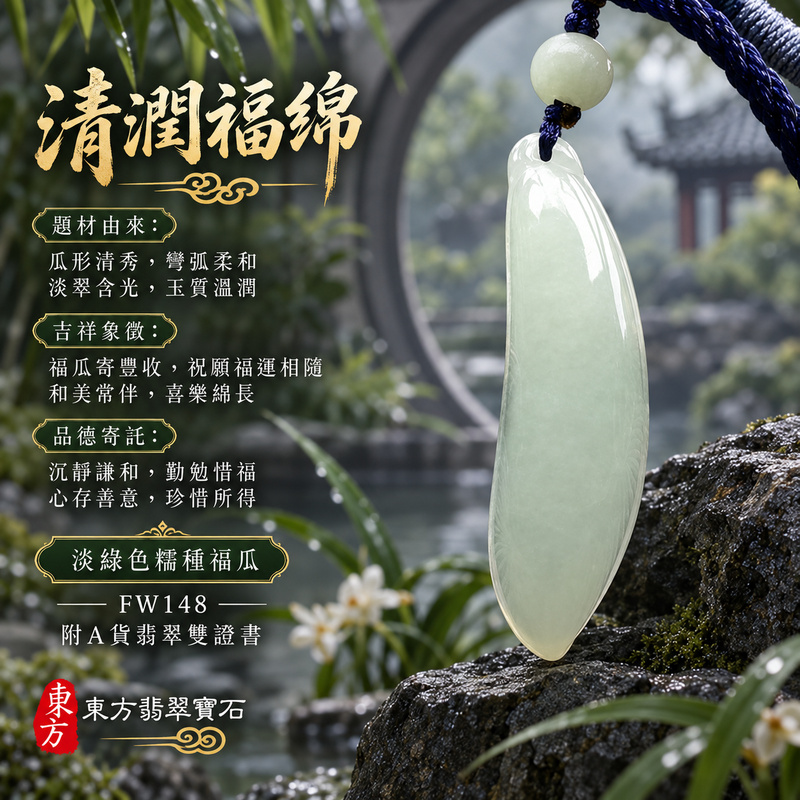 翡翠福瓜項鍊玉珮|福氣綿延・豐收圓滿・吉祥安泰|天然A貨翡翠・緬甸玉・糯種・淡綠色|福運連綿|福瓜玉珮・福瓜玉墜・福瓜吊墜・福瓜項鍊|FW148|客製化訂做福瓜玉珮、福瓜玉墜、福瓜吊墜、福瓜項鍊|附A貨翡翠雙證書 翡翠福瓜項鍊玉珮|福氣綿延・豐收圓滿・吉祥安泰|天然A貨翡翠・緬甸玉・糯種・淡綠色|福運連綿|福瓜玉珮・福瓜玉墜・福瓜吊墜・福瓜項鍊|FW148|客製化訂做福瓜玉珮、福瓜玉墜、福瓜吊墜、福瓜項鍊|附A貨翡翠雙證書