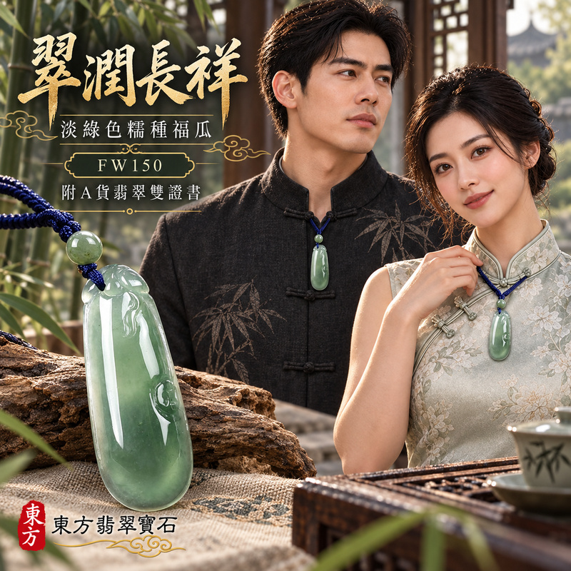 翡翠福瓜項鍊玉珮|福氣綿延・豐收圓滿・吉祥安泰|天然A貨翡翠・緬甸玉・糯種・淡綠色|福運連綿|福瓜玉珮・福瓜玉墜・福瓜吊墜・福瓜項鍊|FW150|客製化訂做福瓜玉珮、福瓜玉墜、福瓜吊墜、福瓜項鍊|附A貨翡翠雙證書 翡翠福瓜項鍊玉珮|福氣綿延・豐收圓滿・吉祥安泰|天然A貨翡翠・緬甸玉・糯種・淡綠色|福運連綿|福瓜玉珮・福瓜玉墜・福瓜吊墜・福瓜項鍊|FW150|客製化訂做福瓜玉珮、福瓜玉墜、福瓜吊墜、福瓜項鍊|附A貨翡翠雙證書