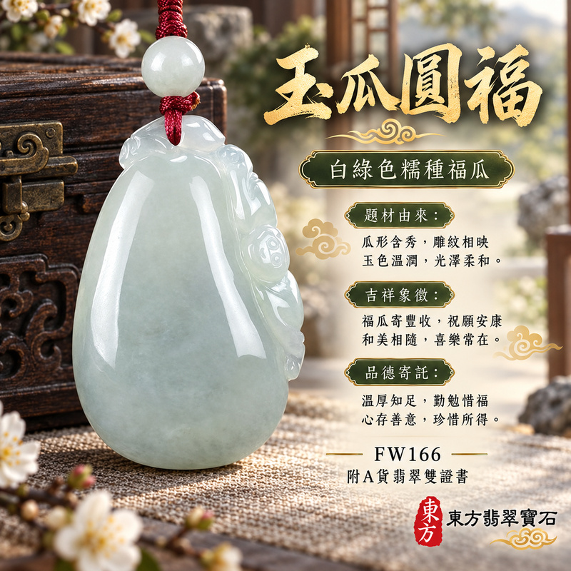 翡翠福瓜項鍊玉珮|福氣綿延・豐收圓滿・吉祥安泰|天然A貨翡翠・緬甸玉・糯種・白綠色|福運連綿|福瓜玉珮・福瓜玉墜・福瓜吊墜・福瓜項鍊|FW166|客製化訂做福瓜玉珮、福瓜玉墜、福瓜吊墜、福瓜項鍊|附A貨翡翠雙證書 翡翠福瓜項鍊玉珮|福氣綿延・豐收圓滿・吉祥安泰|天然A貨翡翠・緬甸玉・糯種・白綠色|福運連綿|福瓜玉珮・福瓜玉墜・福瓜吊墜・福瓜項鍊|FW166|客製化訂做福瓜玉珮、福瓜玉墜、福瓜吊墜、福瓜項鍊|附A貨翡翠雙證書