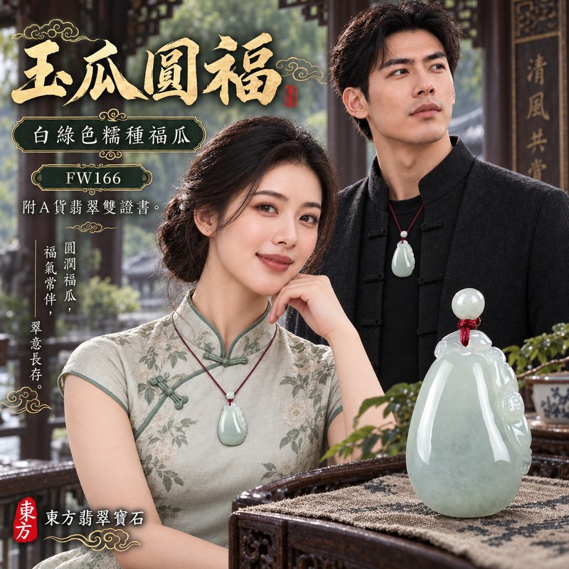 翡翠福瓜項鍊玉珮|福氣綿延・豐收圓滿・吉祥安泰|天然A貨翡翠・緬甸玉・糯種・白綠色|福運連綿|福瓜玉珮・福瓜玉墜・福瓜吊墜・福瓜項鍊|FW166|客製化訂做福瓜玉珮、福瓜玉墜、福瓜吊墜、福瓜項鍊|附A貨翡翠雙證書 翡翠福瓜項鍊玉珮|福氣綿延・豐收圓滿・吉祥安泰|天然A貨翡翠・緬甸玉・糯種・白綠色|福運連綿|福瓜玉珮・福瓜玉墜・福瓜吊墜・福瓜項鍊|FW166|客製化訂做福瓜玉珮、福瓜玉墜、福瓜吊墜、福瓜項鍊|附A貨翡翠雙證書
