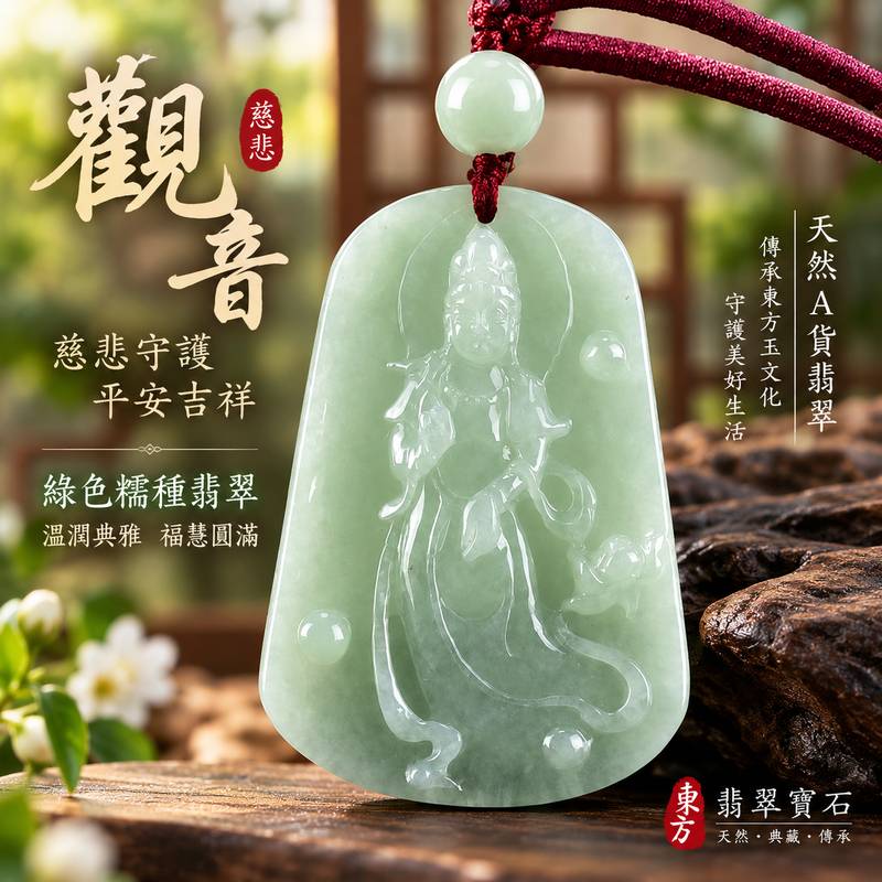 綠色糯種觀音觀世音菩薩翡翠玉珮 I 慈悲智慧守護平安吉祥福慧圓滿溫潤綠色糯種玉質 GY1279 木土五行傳統玉文化祝福 I 緬甸A貨翡翠觀世音菩薩玉墜項鍊附雙證書 I 天然玉石溫潤質感觀音文化吉祥寓意 I 男女皆宜日常佩戴送禮收藏客製化訂做1 綠色糯種觀音觀世音菩薩翡翠玉珮 I 慈悲智慧守護平安吉祥福慧圓滿溫潤綠色糯種玉質 GY1279 木土五行傳統玉文化祝福 I 緬甸A貨翡翠觀世音菩薩玉墜項鍊附雙證書 I 天然玉石溫潤質感觀音文化吉祥寓意 I 男女皆宜日常佩戴送禮收藏客製化訂做1