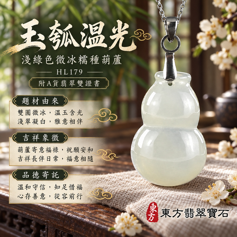 翡翠葫蘆項鍊玉珮|福祿相隨・平安吉祥・家業興旺|天然A貨翡翠・緬甸玉・冰糯種・淺綠色|葫蘆有福|葫蘆玉珮・葫蘆玉墜・葫蘆吊墜・葫蘆項鍊|HL179|客製化訂做葫蘆玉珮、葫蘆玉墜、葫蘆吊墜、葫蘆項鍊|附A貨翡翠雙證書 翡翠葫蘆項鍊玉珮|福祿相隨・平安吉祥・家業興旺|天然A貨翡翠・緬甸玉・冰糯種・淺綠色|葫蘆有福|葫蘆玉珮・葫蘆玉墜・葫蘆吊墜・葫蘆項鍊|HL179|客製化訂做葫蘆玉珮、葫蘆玉墜、葫蘆吊墜、葫蘆項鍊|附A貨翡翠雙證書