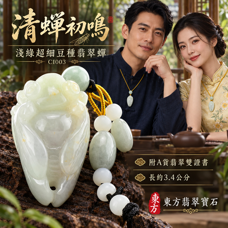 翡翠蟬項鍊玉珮|一鳴驚人・清雅自勵・前程順遂|天然A貨翡翠・緬甸玉・超細豆種・淺綠|一鳴驚人|蟬玉珮・蟬玉墜・蟬吊墜・蟬項鍊|CI003|客製化訂做蟬玉珮、蟬玉墜、蟬吊墜、蟬項鍊|附A貨翡翠雙證書 翡翠蟬項鍊玉珮|一鳴驚人・清雅自勵・前程順遂|天然A貨翡翠・緬甸玉・超細豆種・淺綠|一鳴驚人|蟬玉珮・蟬玉墜・蟬吊墜・蟬項鍊|CI003|客製化訂做蟬玉珮、蟬玉墜、蟬吊墜、蟬項鍊|附A貨翡翠雙證書