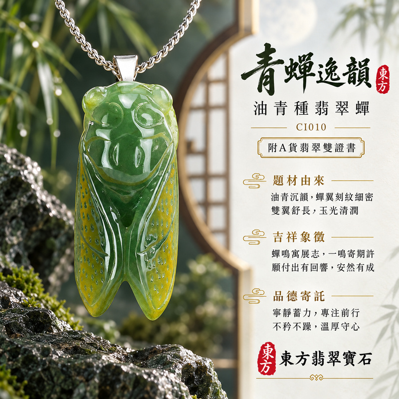 已售出可訂做|翡翠蟬項鍊玉珮|一鳴驚人・清雅自勵・前程順遂|天然A貨翡翠・緬甸玉・油青種|一鳴驚人|蟬玉珮・蟬玉墜・蟬吊墜・蟬項鍊|CI010|客製化訂做蟬玉珮、蟬玉墜、蟬吊墜、蟬項鍊|附A貨翡翠雙證書 已售出可訂做|翡翠蟬項鍊玉珮|一鳴驚人・清雅自勵・前程順遂|天然A貨翡翠・緬甸玉・油青種|一鳴驚人|蟬玉珮・蟬玉墜・蟬吊墜・蟬項鍊|CI010|客製化訂做蟬玉珮、蟬玉墜、蟬吊墜、蟬項鍊|附A貨翡翠雙證書