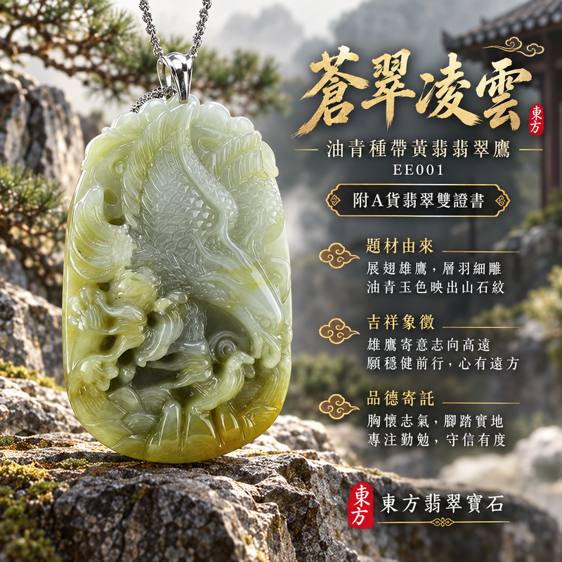 已售出可訂做|翡翠鷹項鍊玉珮|雄鷹展翅・志向高遠・勇於進取|天然A貨翡翠・緬甸玉・油青種・黃翡・帶些許黃翡|雄鷹展翅|鷹玉珮・鷹玉墜・鷹吊墜・鷹項鍊|EE001|客製化訂做鷹玉珮、鷹玉墜、鷹吊墜、鷹項鍊|附A貨翡翠雙證書 已售出可訂做|翡翠鷹項鍊玉珮|雄鷹展翅・志向高遠・勇於進取|天然A貨翡翠・緬甸玉・油青種・黃翡・帶些許黃翡|雄鷹展翅|鷹玉珮・鷹玉墜・鷹吊墜・鷹項鍊|EE001|客製化訂做鷹玉珮、鷹玉墜、鷹吊墜、鷹項鍊|附A貨翡翠雙證書